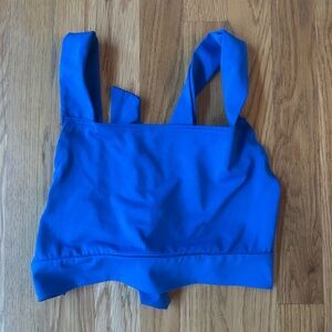 SHEIN Blue Crop Top